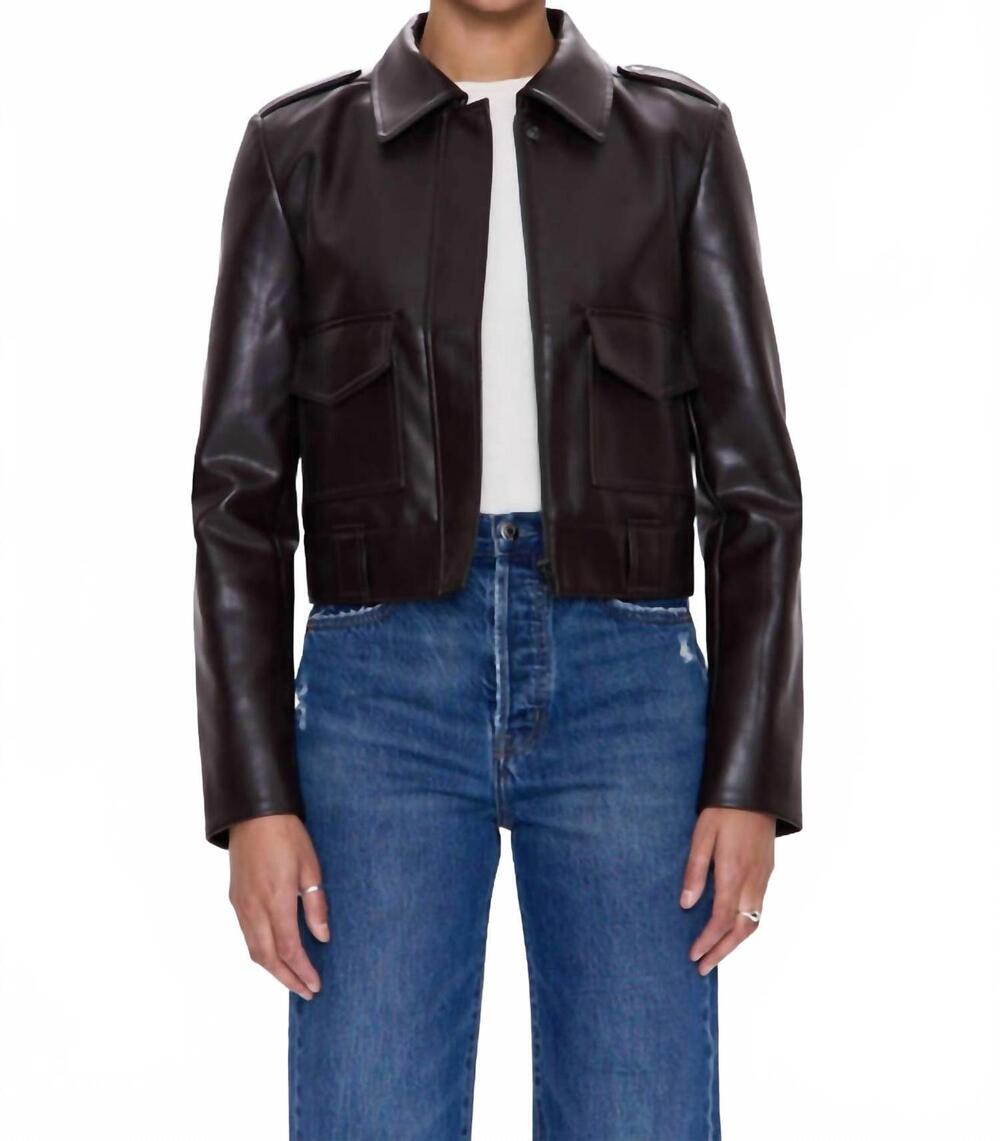 NEW PISTOLA bex shrunken jacket in french roast